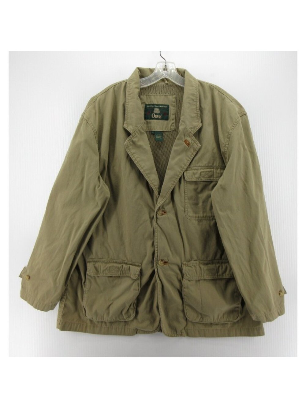 VTG Orvis Jacket Large Blazer Utility Field Travel Hunting Coat Mesh